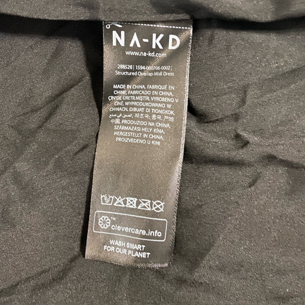 Na-kd Black Wrap Dress - Picture 7 of 8